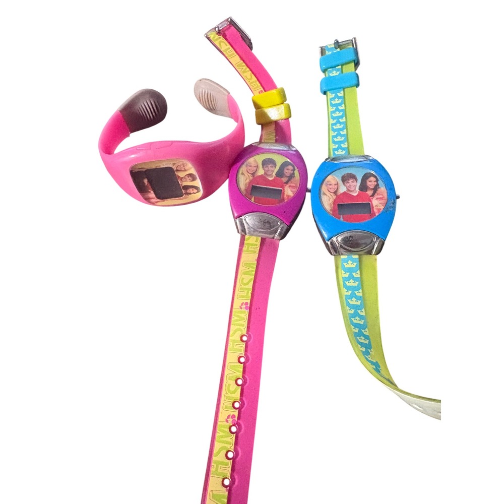 Disney High School Musical Digital Watch Lot of 3 Troy Gabriella Sharpay HSM